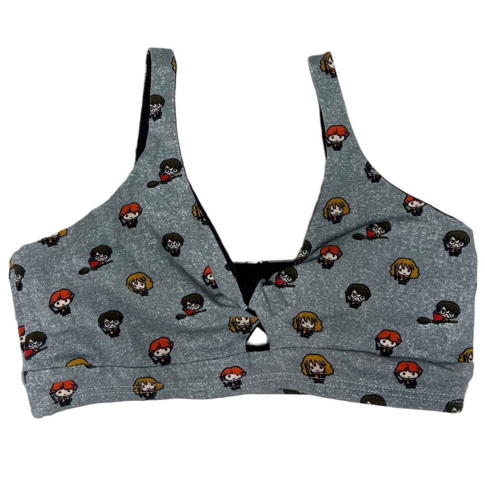 Handmade Harry Potter Yoga Bralette | Quidditch Twist Bra | Loungewear - Small